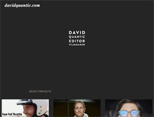 Tablet Screenshot of davidquantic.com
